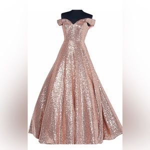 Sequin ball gown